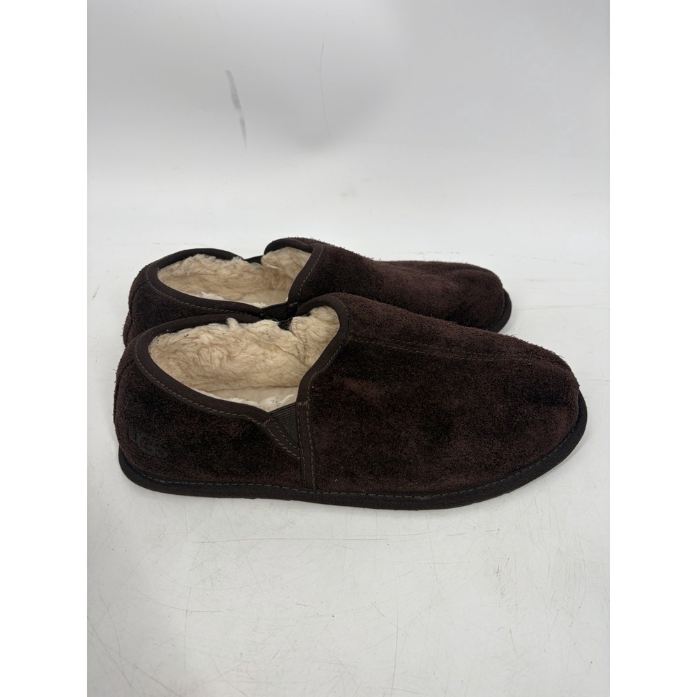 UGG Australia Scuff Romeo II Men's Size 10 Slippers Brown Suede Sheepskin - Picture 6 of 11
